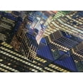 thumbnail image 4 of Ambesonne Landscape Quilted Bedspread Set 3 Pcs, Urban Skyline of NYC, King Size, Orange Blue, 4 of 5
