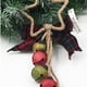thumbnail image 5 of 2 piezas de piñas de pino navideñas, cascabeles y lazo con cuadros de búfalo, adornos para colgar en la puerta y en la pared, 5 of 5