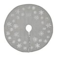 thumbnail image 2 of Yuletide Burlap Dove Grey Snowflake Tree Skirt 36, 2 of 4