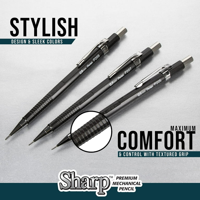 Sharp Mechanical Pencil, 0.9 mm, HB (#2), Black Lead, Yellow Barrel, 2/Pack Sharp Mechanical Pencil, 0.9 mm, HB (#2), Black Lead, Yellow Barrel, 2/Pack
