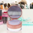 thumbnail image 4 of KAKOWELY Portable Empty Powder Case Mirror Loose Powder Container Makeup Case with Powder Puff (Pink),2.56"X2.56"X1.57", 4 of 5