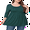 Wine red, variant on Women's Plus Size Round Neck Tunic Blouse 3/4 Sleeve Floral Loose T-Shirt 0X-5X