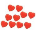 (2Pack) 10 PCS Tennis Racket Vibration Dampener Heart Shape Silicone Tennis Shock Absorber Red