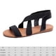 thumbnail image 2 of Sandalias planas elásticas para mujer sandalias elegantes con diseño sencillo para viajes al aire libre, 2 of 8