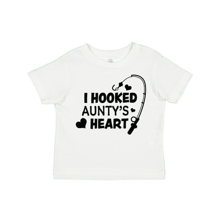 

Inktastic I Hooked Aunty s Heart with Fishing Rod Gift Toddler Boy or Toddler Girl T-Shirt