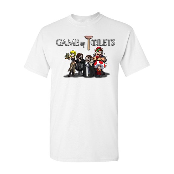 Game Of Toilets Funny Parody DT Adult T-Shirt Tee