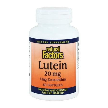 UPC 068958010328 product image for Natural Factors - Lutein 20 mg. - 60 Softgels | upcitemdb.com