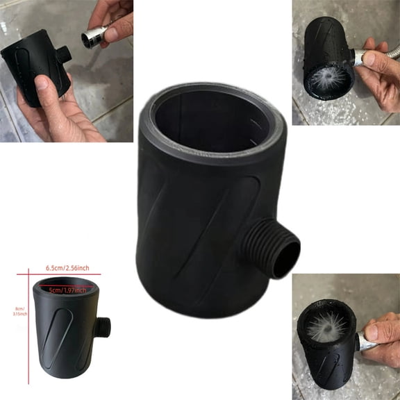 Upgraded Men's Shower Head, Pressurized Showerhead Flushing Showerhead, Universal Bathroom Heated Massager, Handheld Coarse Hole Design, Durable and Easy to Install, Home and Bath Use