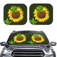thumbnail image 2 of Goofa Sunflower3 Pattern 2 Piece Car Windshield Sun Shade Foldable | Front Windshield Shade for Sun, Heat and UV Rays | Sunshade for Car Front Window-Large, 2 of 7