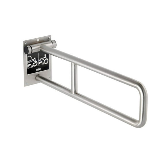 Bobrick B-4998.99 - 1-1/4" Diameter Swing Up Grab Bar, Peened 29"