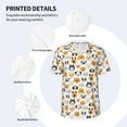 thumbnail image 4 of Balery Dog Faces Baseball Jersey for Men Casual Button Down Shirts Short Sleeve Active Team Sports Uniform-Small, 4 of 9
