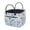 Blue Floral Pattern, variant on Garronmavis Tropical Sunset Palm Tree Quilted Laundry Basket, Foldable Decorative Fabric Laundry Hamper with Handles, Large Capacity Storage Basket for Bedroom, Nursery, Bathroom