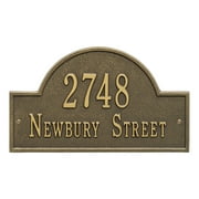 Whitehall Products Personalized Standard Cast Aluminum Address Sign