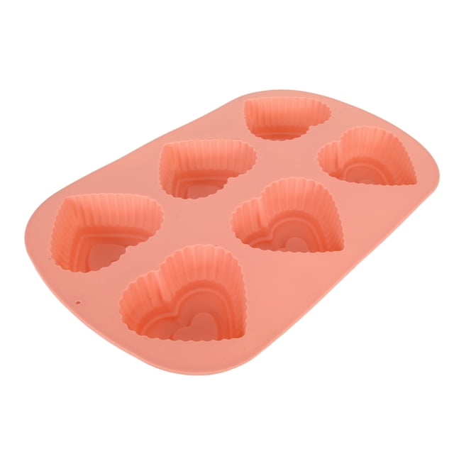 Molde De Silicona En Forma De Corazón, Fácil De Liberar, Fácil De Limpiar, Moldes De Chocolate Antiadherentes, Forma De Corazón De Silicona, Reutilizable Para Cocina