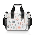 thumbnail image 7 of FORMRS Insulated Cooler Bag 24 Cans Capacity Soft Leakproof Lunch Box with Side Pockets, Garden Pattern, 7 of 7