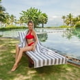 thumbnail image 4 of Arkwright California Cabana Chaise Lounge Covers - 100% Cotton Terry - 30 x 85 in. - (2 Pack) Grey, 4 of 8