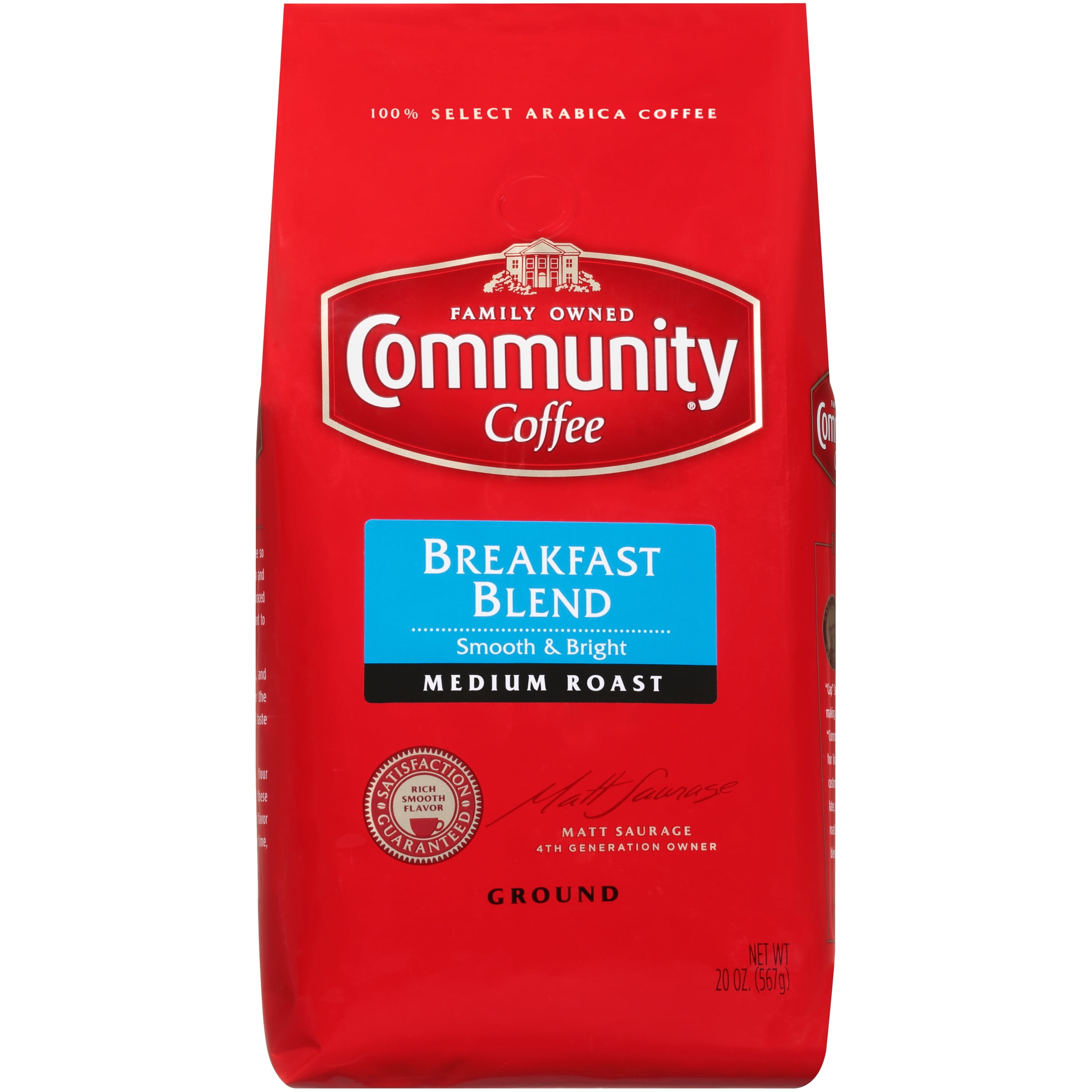 Community® Coffee Breakfast Blend Medium Roast Ground Coffee 20 oz. Bag
