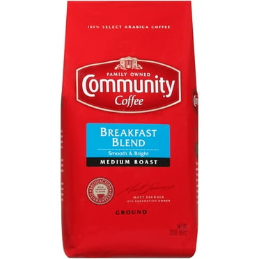 Community Coffee® Breakfast Blend Smooth & Bright Medium Roast Ground Coffee 20 oz. Bag