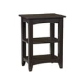 thumbnail image 1 of Shaker Cottage End Table with 2 Shelves, Chocolate, 1 of 3