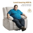 thumbnail image 5 of Bestier Massage Recliners for Elderly, Power Lift Recliner Chair with Heat and Vibration for Living Room,White, 5 of 9