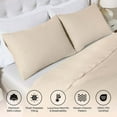 thumbnail image 3 of Superior Aswan Cotton Chevron Woven Coverlet, Throw, Beige, 3 of 9