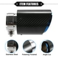 thumbnail image 4 of Unique Bargains Car Exhaust Tip Tail Pipe 2.4 Inch Inlet 3.7 Inch Outlet Universal Burnt Blue Silver Tone, 4 of 7