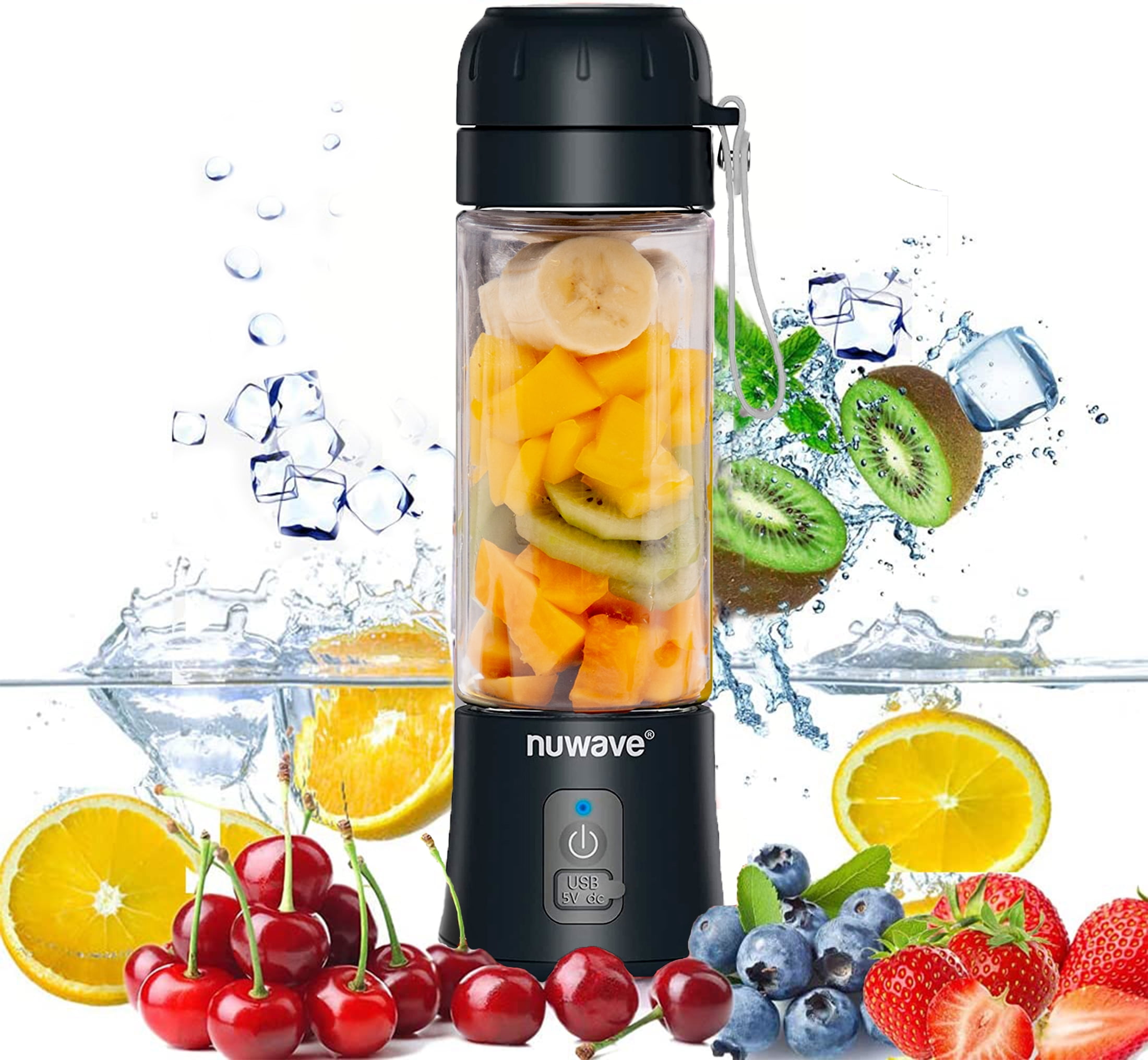 Nuwave 18 Oz Portable Blender for Shakes and Smoothies with 6Piece