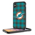 thumbnail image 2 of Miami Dolphins iPhone Rugged Plaid Design Case, 2 of 5
