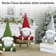 thumbnail image 3 of Muñeca sin rostro Navidad decorativa Papá Noel Adorno de tela Muñeca hecha a mano para decoración navideña, Rojo seitruly HA000596-03, 3 of 6