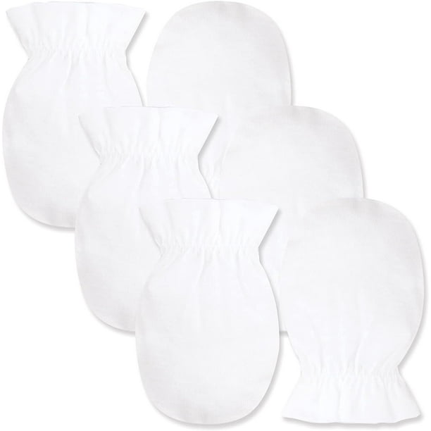 100 Certified Organic Cotton Baby No Scratch Mittens For Newborn to 0