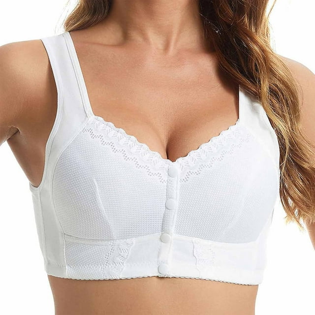 Cinvoma Moona Bra for Senior, Moona Bra - Front Closure Breathable Bra for Seniors, Front Closure Breathable Bra