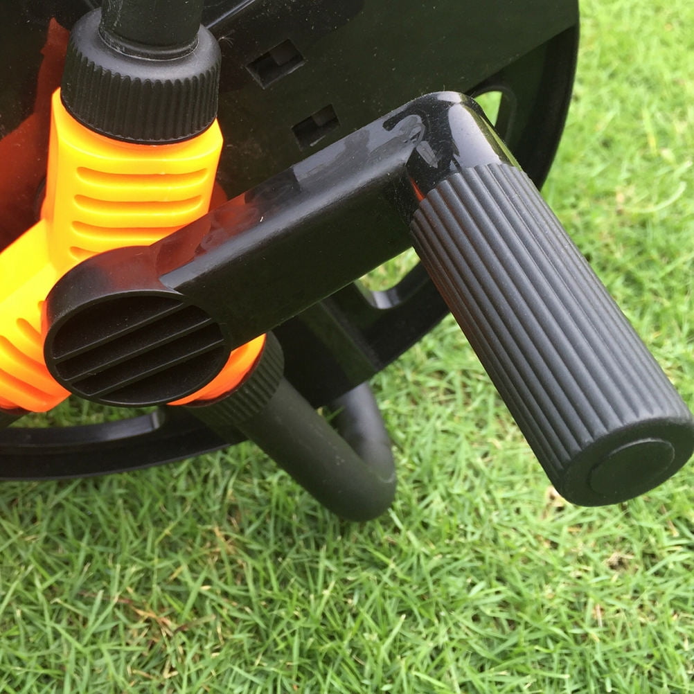 Raindrops Garden Hose Holder Multifunctional Garden Hose Reel Black