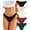 5Pack D, variant on Finetoo Cotton Underwear for Women High Cut Hipster Womens Cheeky Bikini Panties 5 Pack M