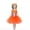 0-Orange272, variant on Hienoo Girls Halloween Outfits Face Applique Tutu Dress Ear Headband Set Role Play Clothes Set