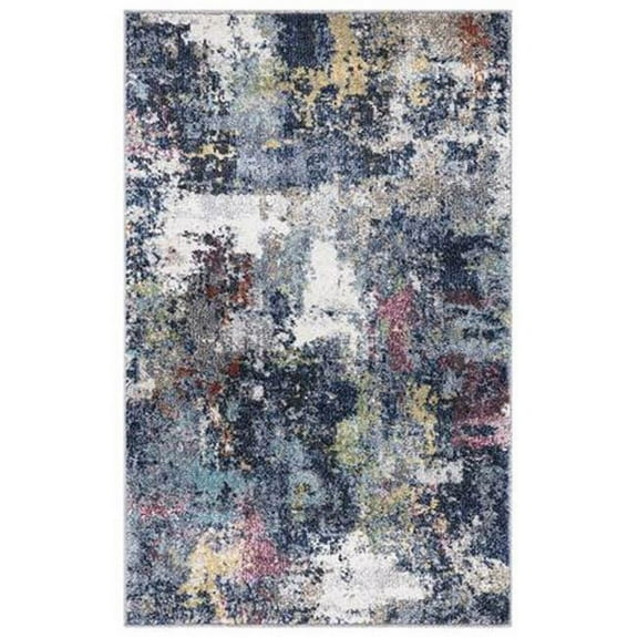 Concord Global Trading 72165 5 x 7 ft. Vintage Aloha Abstract Rectangle Area Rug, Multi Color