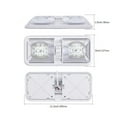 thumbnail image 7 of 1 Pcs LED RV Lights 12V 48 LED Interior Double Dome Ceiling Light For RV Boat For Camper Trailer White Caravan Accessories ,Easy to Install, 7 of 7