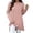 Pink, variant on EDFBUYKRS Long Sleeve T Shirts for Women Dressy Casual Tops Knot Tunic Ladies Fall Clothes Blouse Black Tee for Legging S