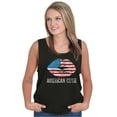 thumbnail image 4 of American Cutie USA Flag Kiss Lips Womens Slim Fit Graphic Tee Brisco Brands S, 4 of 6