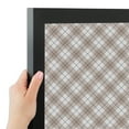 thumbnail image 4 of PinPix ArtToFrames 19x15 Custom Cork Bulletin Board Argyle Beige   Poster Board Has a Fabric Style Canvas Finish, Framed in Satin Black (PinPix-637), 4 of 6