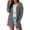 Gray, variant on Women's Cardigans Women Solid Color Loose Fashion Patchwork Sweater Knit Long Sleeve Cardigan Coat (Black,S)