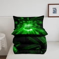 thumbnail image 5 of Erosebridal Futuristic Cubes Bedding Twin Comforter Set,Geometric Plaid Down Comforter,Grid Checkerd Bedding Sets Twin With Comforter,Super Cozy Gradient Bedroom Decoration,Reversible,2-Piece, 5 of 8