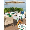 thumbnail image 5 of Outdoor Tablecloth with Umbrella Hole for Patio/Picnic/Party/Camping, Watercolor Football Waterproof Table Cloth Rectangle Table Cover Washable, Art Modern Sporty Aesthetic (60"x 102"), 5 of 9