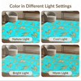 thumbnail image 7 of ODIKA 9'x12' Washable Area Rug Non-Slip, Chair-Friendly Scene With Nautical Turtle Fish And Octopus Ocean Underwater Refined Structured for Dining Room, Basement, Large Office, 7 of 7