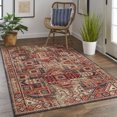 thumbnail image 6 of Feizy Nolan Transitional Southwestern, Red/Tan/Black, 12'10" x 15' Runner Easy Care Stain Resistant Fade Resistant Southwestern Bordered Floor Rug for Living room Bedroom, 6 of 8