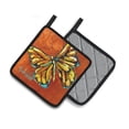 thumbnail image 2 of Carolines Treasures MW1339PTHD Monarch Butterfly Pair of Pot Holders , 7.5HX7.5W, multicolor, 2 of 4