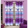 thumbnail image 4 of Your Zone Purple Butterfly Room Darkening Grommet Top Single Curtain Panel, Purple, 42 x 84, 4 of 6