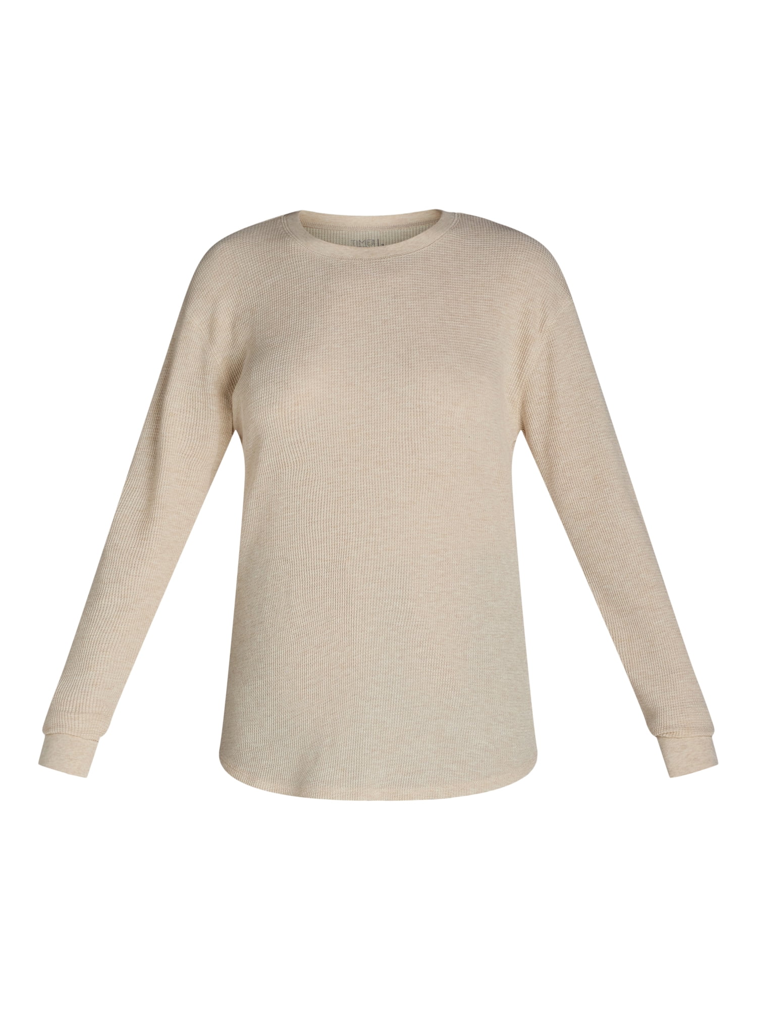 Time and Tru Women’s Essential Thermal T-Shirt with Long Sleeves, Sizes XS-XXXL