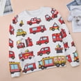 thumbnail image 6 of Fire Engine Car Truck Womens Casual Crewneck Sweatshirt Long Sleeve Tops Cute Pullover Loose Fit, 6 of 7