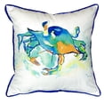 thumbnail image 2 of Betsy Drake SN107 12 x 12 in. Orange Crab Small Indoor & Outdoor Pillow, 2 of 3