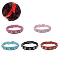 thumbnail image 3 of Flmtop Chien de Compagnie Collier Faux Cuir Réglable Boucle de Sécurité Doux Chaton Sangle de Cou Rouge, 3 of 9